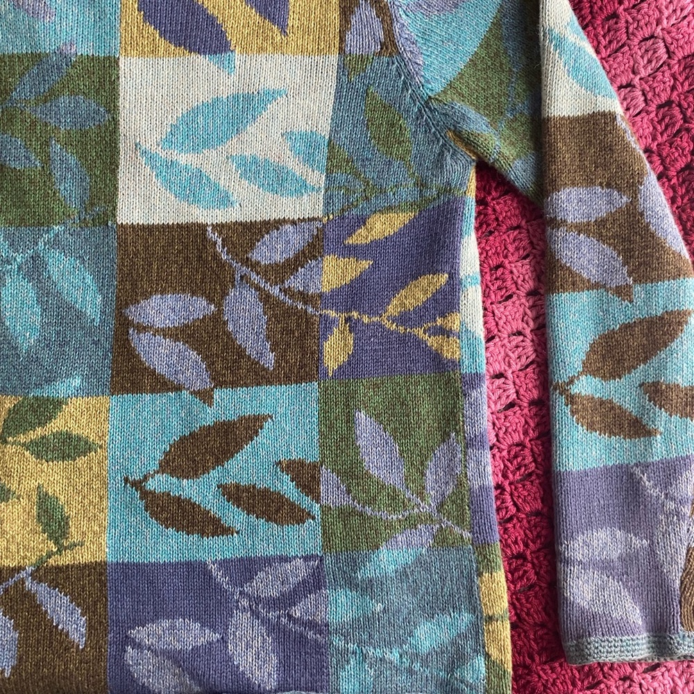 Vintage Northern Isles Patchwork Knit Cardigan - image 6